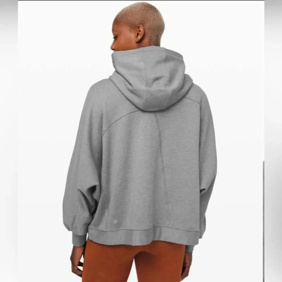 Lululemon Broken Beats Hoodie Heathered Glacier Grey size X/S - Picture 4 of 16